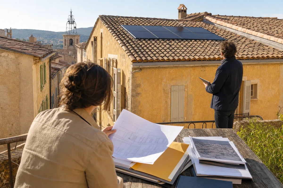 Déclaration préalable et ABF à Manosque : installer en centre ancien pas à pas : illustration en situation