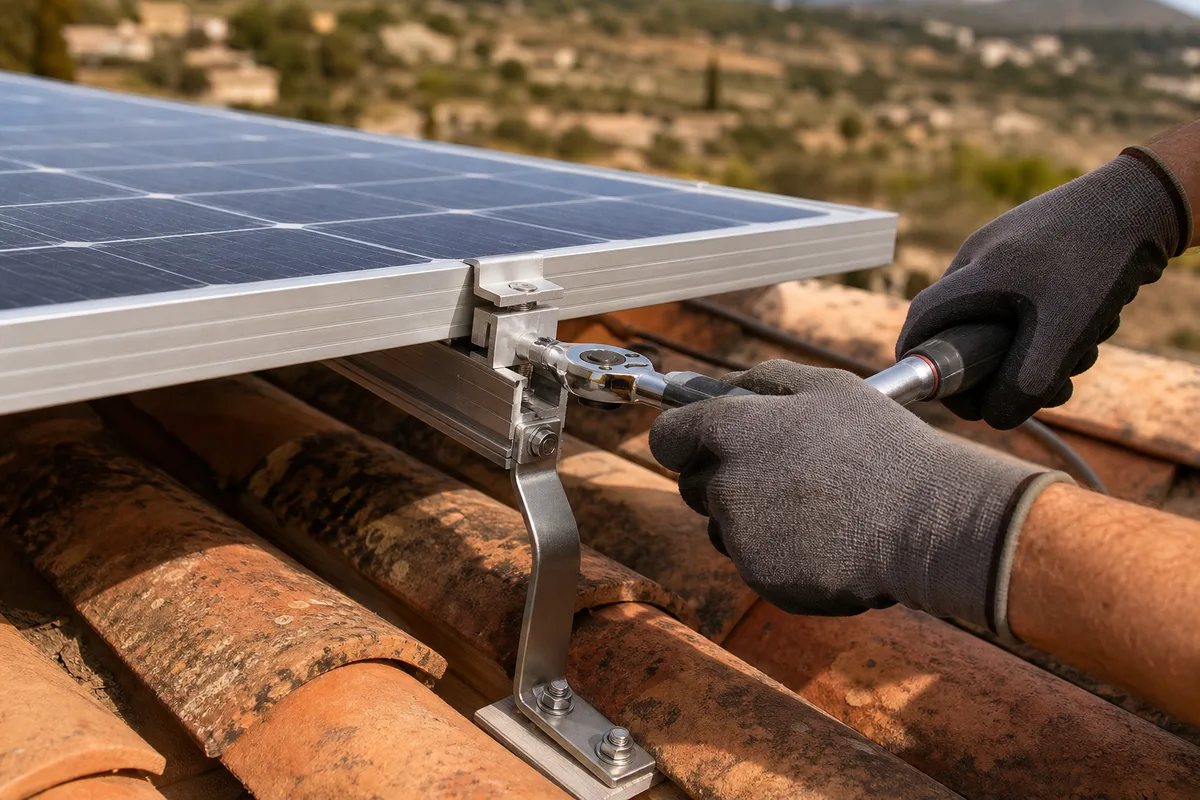 Mistral et panneaux solaires à Manosque : fixations renforcées pour tenir les rafales : détail technique