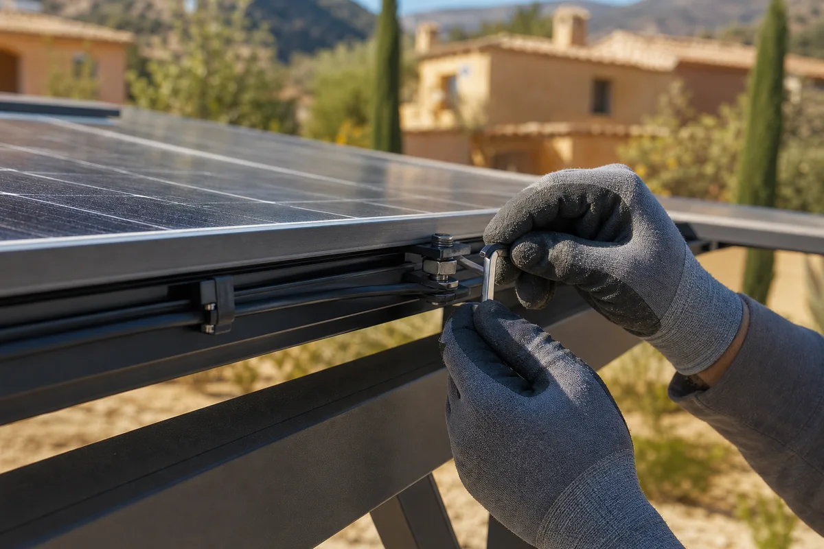 Ombrière et carport solaire à Manosque : produire plus en zone pavillonnaire : détail technique