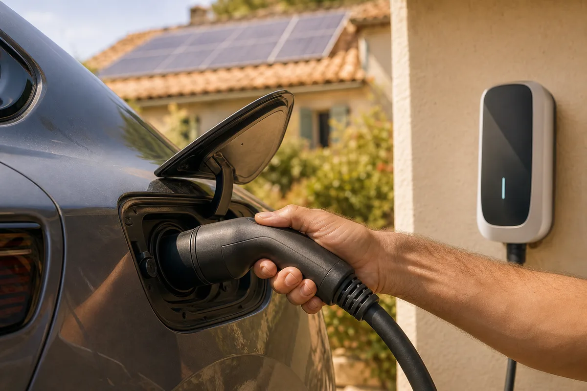 Recharge voiture électrique à Manosque : brancher sa borne sur le solaire : détail technique