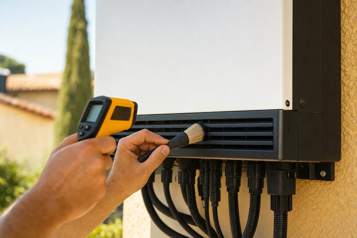 Surchauffe onduleur à Manosque : protéger son installation pendant la canicule : détail technique