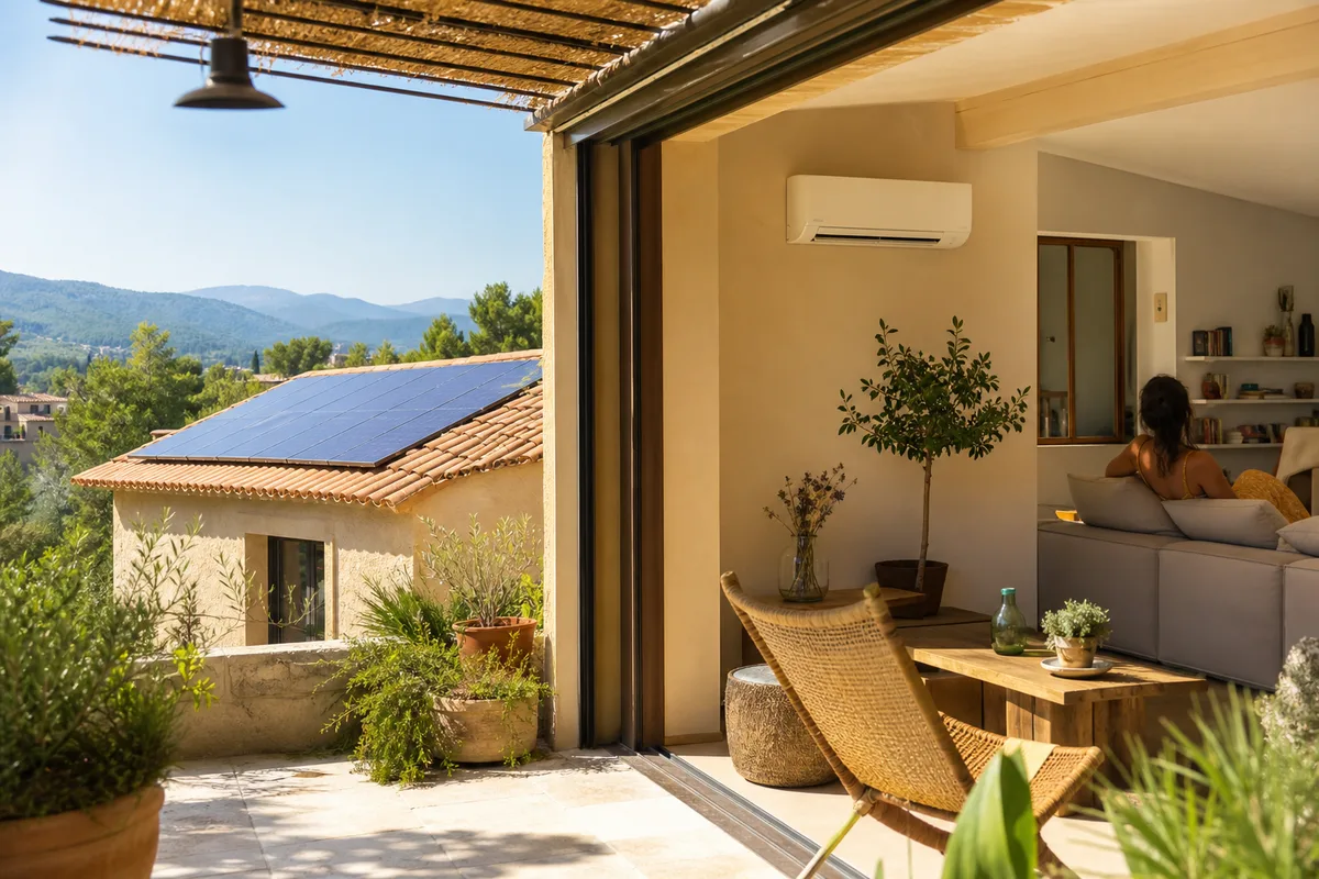 Autoconsommation et climatisation à Manosque : faire tourner la clim au soleil d'été