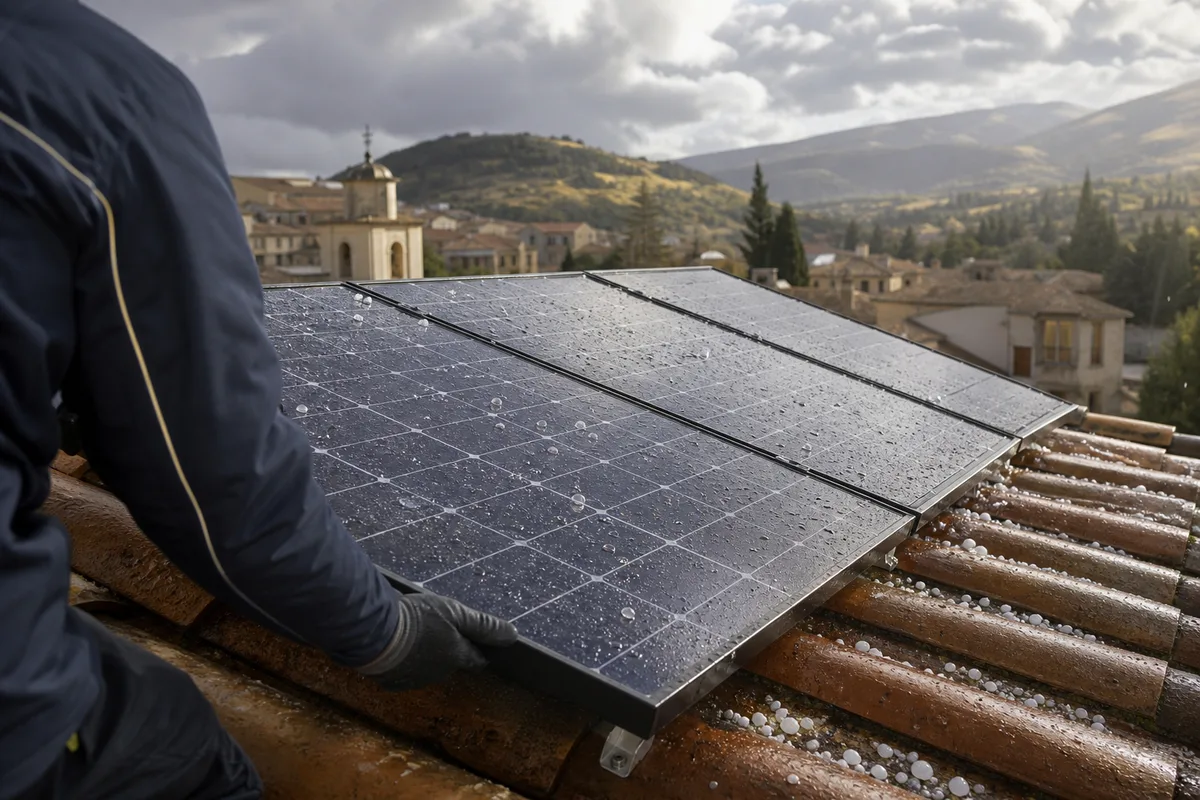 Grêle et orages à Manosque : assurances et protection des panneaux solaires