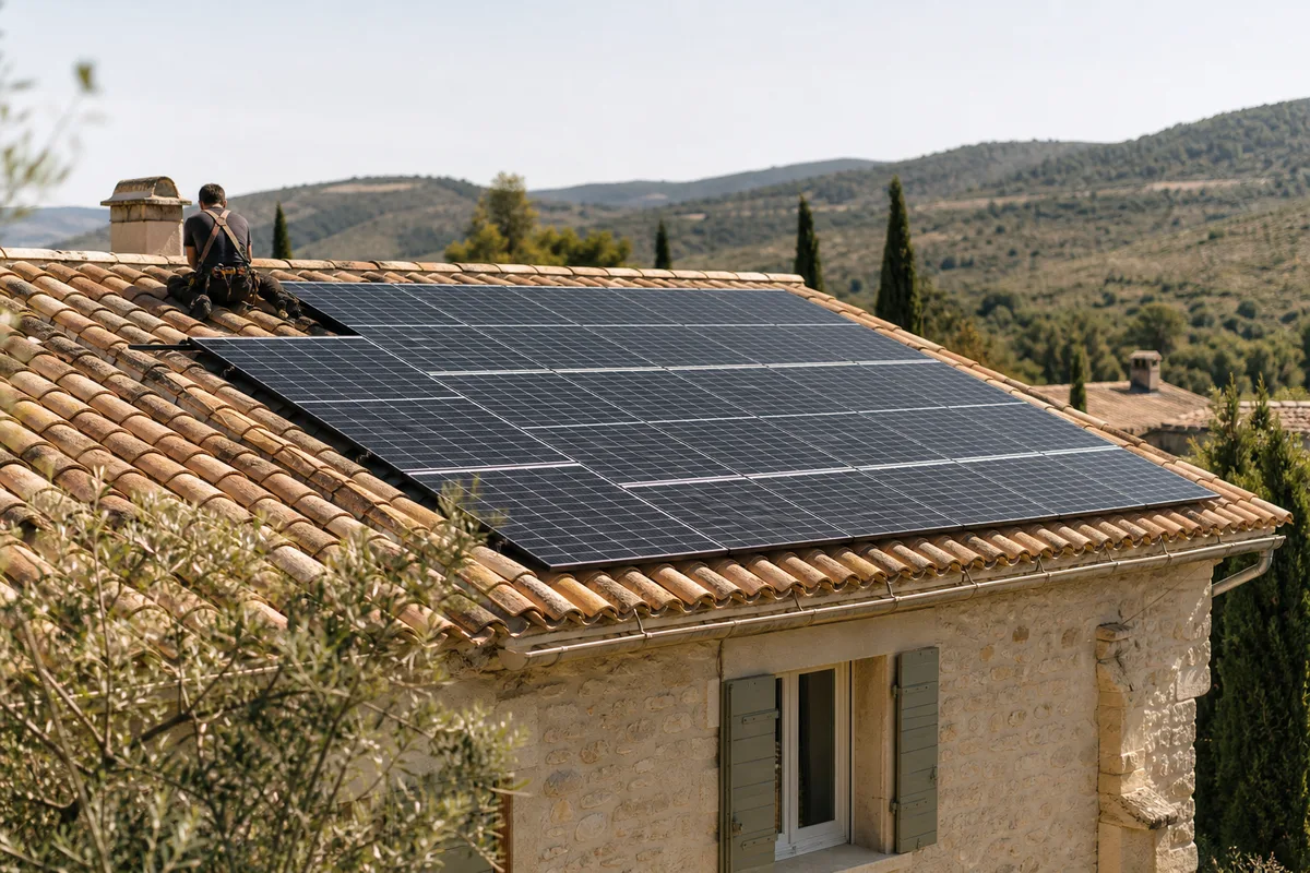 Tuiles canal et panneaux solaires à Manosque : réussir la pose sur toiture provençale