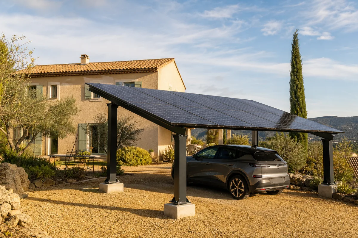 Carport solaire à Manosque